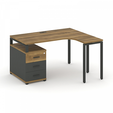 Стол эргономичный с опорной тумбой Concept CN.SA-303(R)