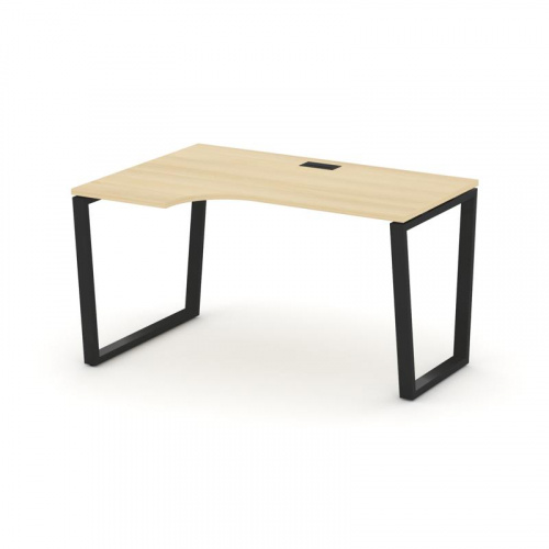 Style Project Стол рабочий эргоном. SN-6T2.SPA-001(L) Акация Лорка/Металл Антрацит/Заглушка Пластик фото 6