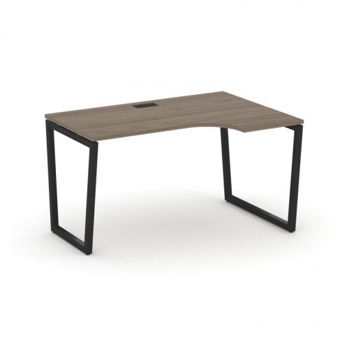 Style Project Стол рабочий эргоном. SN-4T2.SPA-012(R) Акация Лорка/Металл Антрацит/Заглушка Пластик фото 5