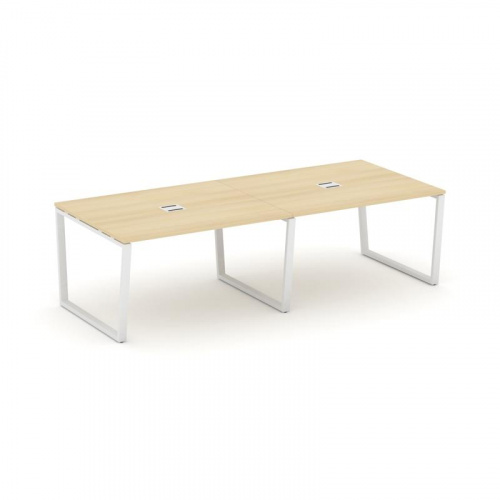 Style Project Стол переговорный SN-6T2.SPRG-044 Акация Лорка/Металл Антрацит/Заглушка Металл Антраци фото 21