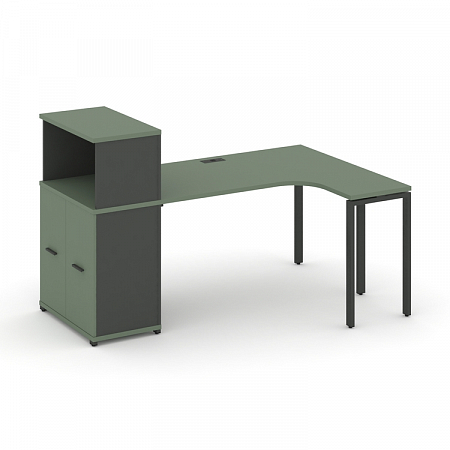 Стол эргономичный с опорным распашным шкафом Concept CN.SA-214(R)
