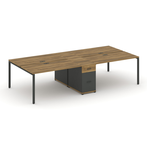 Бенч-система на 4 места с 1 опорной тумбой Concept CN.DRS-424