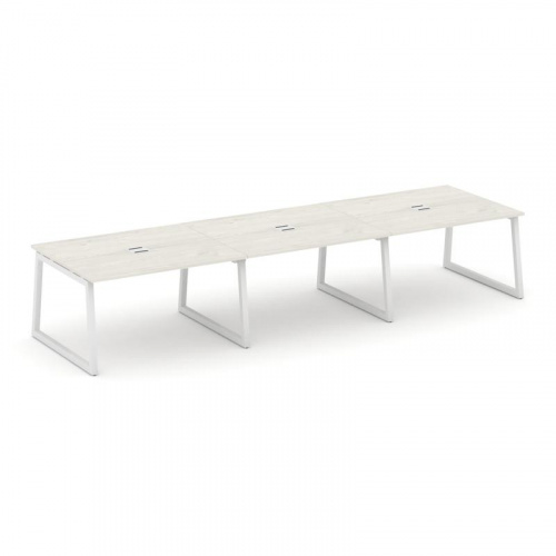 Style Project Стол переговорный SN-5T1.SPRG-052 Акация Лорка/Металл Антрацит/Заглушка Металл Антраци фото 14