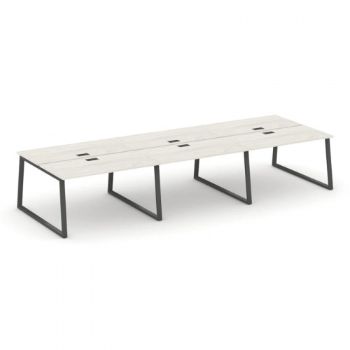 Style Project Рабочая станция 2-х сторон. SN-6T1.DRS-084 Акация Лорка/Металл Антрацит/Заглушка Пласт фото 24