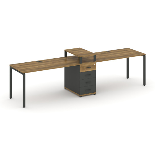 Бенч-система на 2 места с 1 опорной тумбой Concept CN.ORS-418