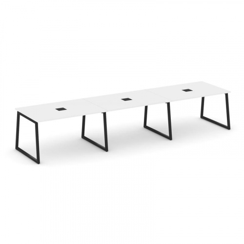 Style Project Стол переговорный SN-4T1.SPRG-023 Акация Лорка/Металл Антрацит/Заглушка Металл Антраци фото 6