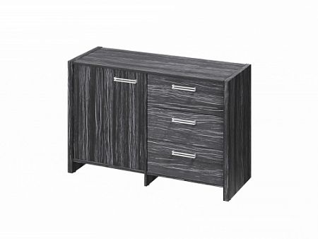 Тумба двухсекционная FI-12-01.D. Древесина Графит