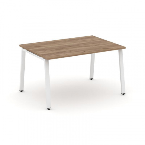 Style Project Стол переговорный SN-6A.SPRG-004.3 Дуб Наварра/Металл Белый 1580*980*750 фото 15