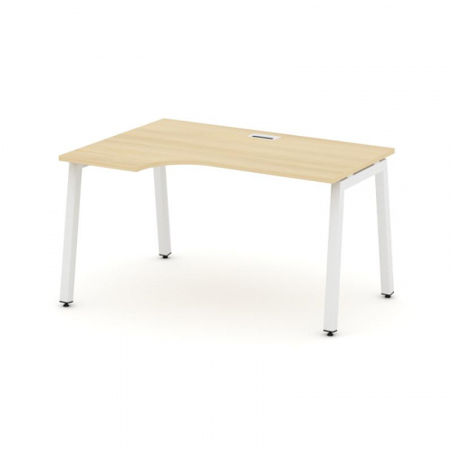 Style Project Стол рабочий эргоном. SN-5A.SPA-021(L) Дуб Табак/Металл Белый 1380*800/980*750 фото 18