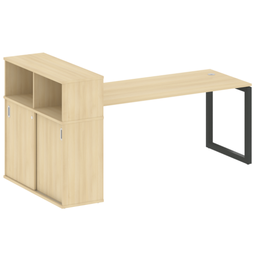 Стол офисный с шкафом-купе на О-обр. м/к Metal System Quattro 50БО.РС-СШК-3.5 фото 14