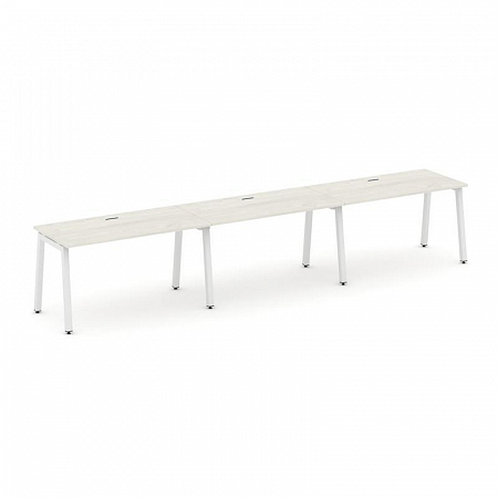 Style Project Рабочая станция 1 сторон. SN-5A.ORS-031 Дуб Наварра/Металл Белый 2940*600*750