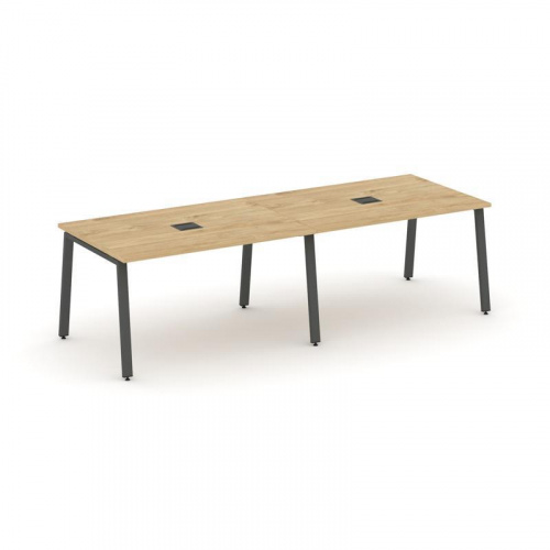 Style Project Стол переговорный SN-6A.SPRG-011 Дуб Табак/Металл Белый 1960*980*750 фото 23