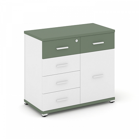 Тумба приставная с 5 ящиками Concept CN.TSP-016 W