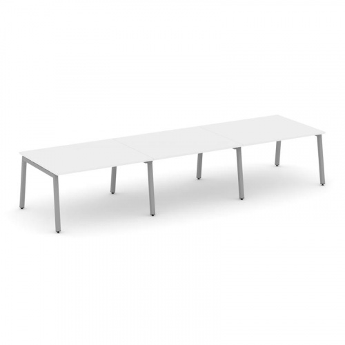 Style Project Стол переговорный SN-5A.SPRG-054.3 Дуб Наварра/Металл Белый 4740*1180*750 фото 4