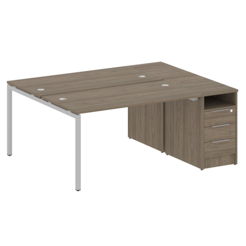 Бенч-система с тумбой на П-обр. м/к Metal System Quattro 40БП.РС-СТП-2.3