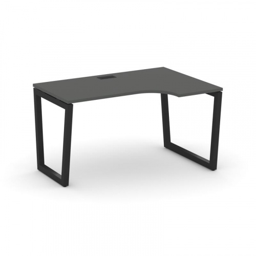 Style Project Стол рабочий эргоном. SN-5T2.SPA-002(R) Акация Лорка/Металл Антрацит/Заглушка Пластик фото 4