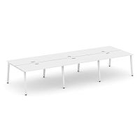 Style Project Рабочая станция 2-х сторон. SN-6A.DRS-083 Белый/Металл Белый 4140*1632*750