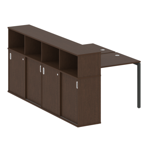 Бенч-система с шкафом-купе на П-обр. м/к Metal System Quattro 40БП.РС-СШК-4.1 фото 9 Бенч-система с шкафом-купе на П-обр. м/к Metal System Quattro 40БП.РС-СШК-4.1 фото 9