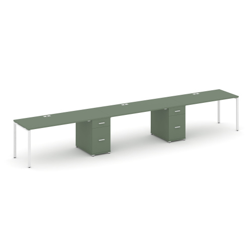 Бенч-система на 3 места с 2 опорными тумбами Concept CN.ORS-439