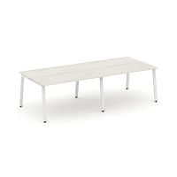 Style Project Стол переговорный SN-6A.SPRG-044.3 Дуб Наварра/Металл Белый 3160*1180*750