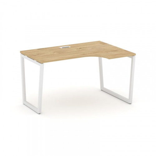 Style Project Стол рабочий эргоном. SN-4T2.SPA-012(R) Акация Лорка/Металл Антрацит/Заглушка Пластик фото 3