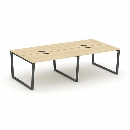 Style Project Рабочая станция 2-х сторон. SN-6T2.DRS-051 Акация Лорка/Металл Антрацит/Заглушка Пласт