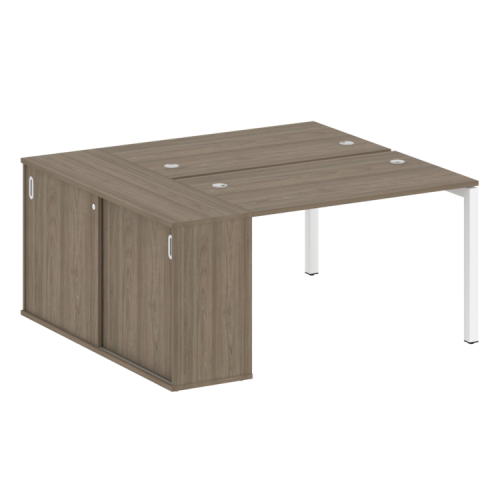 Бенч-система с шкафом-купе на П-обр. м/к Metal System Quattro 50БП.РС-СШК-1.2 фото 3