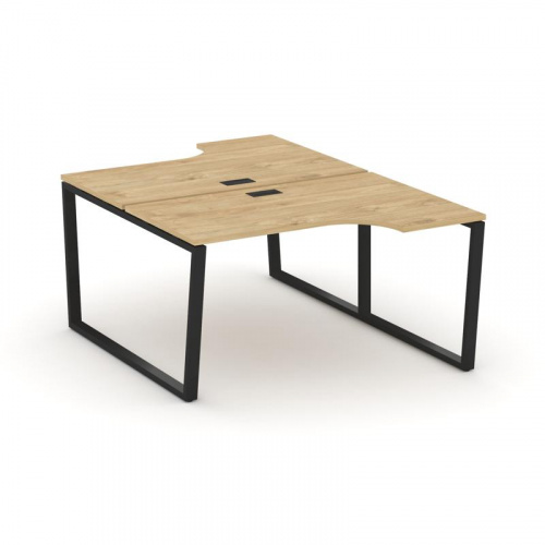 Style Project Рабочая станция эргоном. SN-6T2.DRPA-021 Акация Лорка/Металл Антрацит/Заглушка Пластик