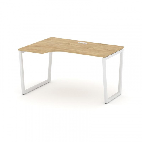 Style Project Стол рабочий эргоном. SN-4T2.SPA-021(L) Акация Лорка/Металл Антрацит/Заглушка Пластик фото 3