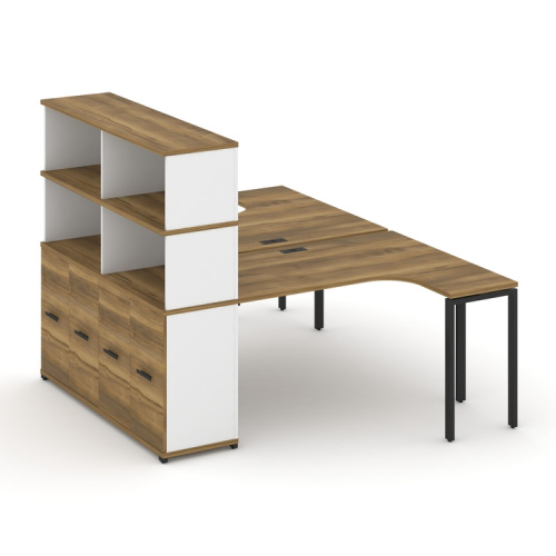 Бенч-система с опорным шкафом-купе с надставкой Concept CN.DSA-221 фото 7