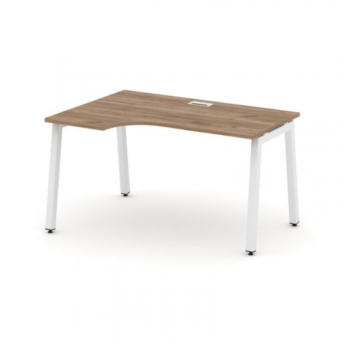 Style Project Стол рабочий эргоном. SN-5A.SPA-021(L) Дуб Табак/Металл Белый 1380*800/980*750 фото 28