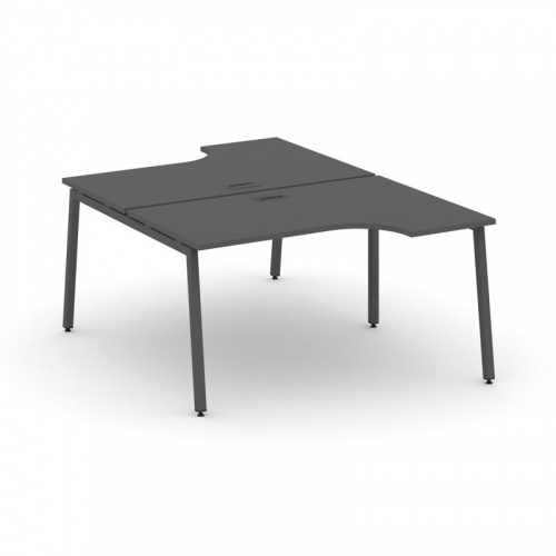 Style Project Рабочая станция эргоном. SN-4A.DRPA-021 Тиквуд Светлый/Металл Антрацит 1380*1632/1992* фото 15