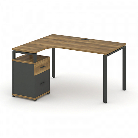 Стол эргономичный с опорной тумбой Concept CN.SA-306(L)