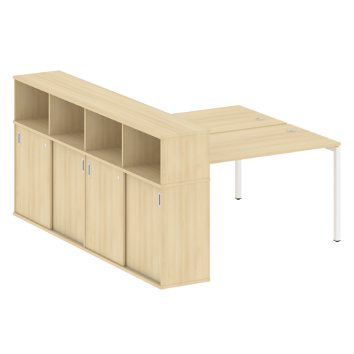 Бенч-система с шкафом-купе на П-обр. м/к Metal System Quattro 40БП.РС-СШК-4.3 фото 10 Бенч-система с шкафом-купе на П-обр. м/к Metal System Quattro 40БП.РС-СШК-4.3 фото 10