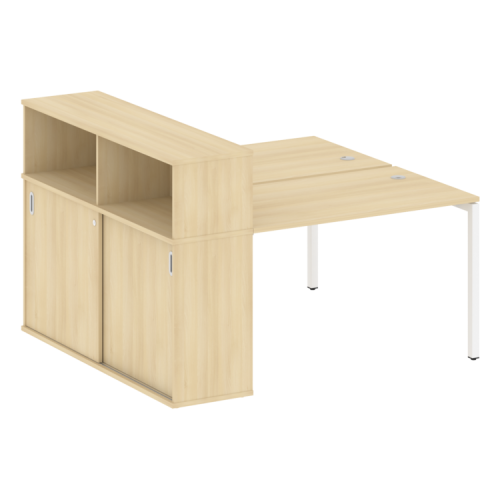 Бенч-система с шкафом-купе на П-обр. м/к Metal System Quattro 40БП.РС-СШК-2.2 фото 10