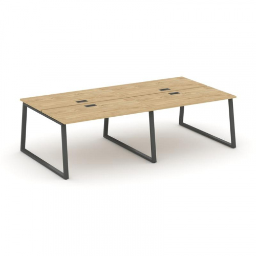 Style Project Рабочая станция 2-х сторон. SN-6T1.DRS-032 Акация Лорка/Металл Антрацит/Заглушка Пласт фото 22