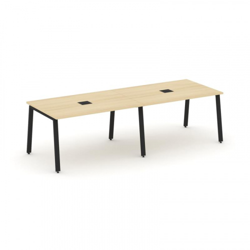 Style Project Стол переговорный SN-6A.SPRG-011 Дуб Табак/Металл Белый 1960*980*750 фото 7