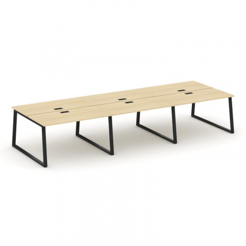 Style Project Рабочая станция 2-х сторон. SN-6T1.DRS-084 Акация Лорка/Металл Антрацит/Заглушка Пласт фото 8