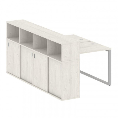 Бенч-система с шкафом-купе на О-обр. м/к Metal System БО.РС-СШК-4.1