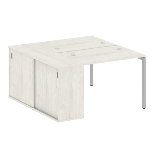 Бенч-система с шкафом-купе на П-обр. м/к Metal System Quattro 40БП.РС-СШК-1.1 фото 6