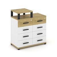 Тумба приставная c 8 ящиками и надставкой Concept CN.TSP-014 B