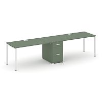 Бенч-система на 2 места с 1 опорной тумбой Concept CN.ORS-408