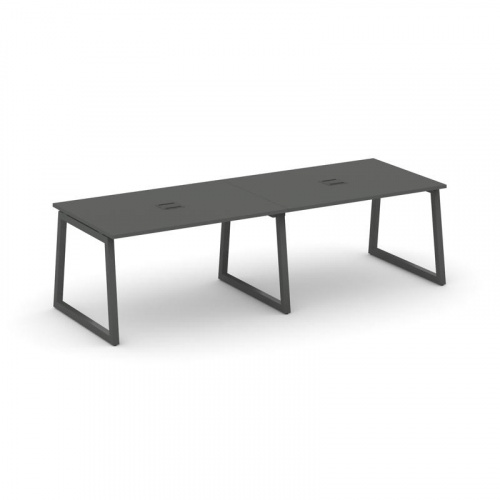 Style Project Стол переговорный SN-5T1.SPRG-011 Акация Лорка/Металл Антрацит/Заглушка Металл Антраци фото 27