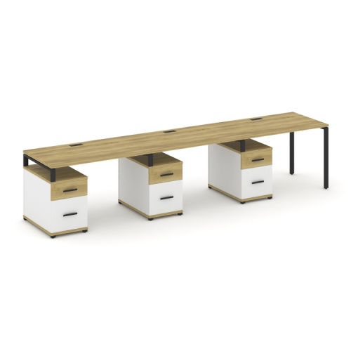 Бенч-система на 3 места с 3 опорными тумбами Concept CN.ORS-346 фото 6