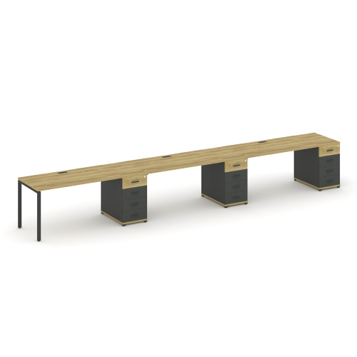 Бенч-система на 3 места с 3 опорными тумбами Concept CN.ORS-442 фото 4