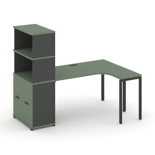 Стол эргономичный с опорным распашным шкафом Concept CN.SA-215(R)