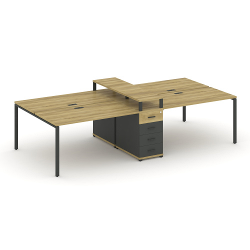 Бенч-система на 4 места с 1 опорной тумбой Concept CN.DRS-434 фото 4