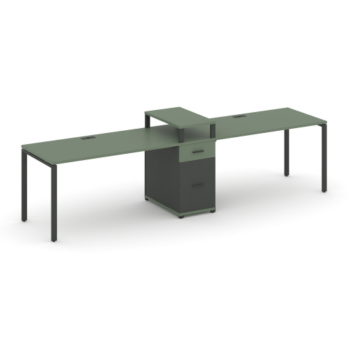 Бенч-система на 2 места с 1 опорной тумбой Concept CN.ORS-423 фото 2