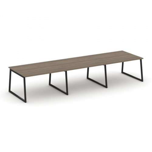 Style Project Стол переговорный SN-4T1.SPRG-053.3 Акация Лорка/Металл Антрацит 4410*1180*750 фото 9