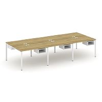 Бенч-система на 6 мест с подвесными тумбами Concept CN.DRS-142